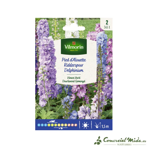 VILMORIN Semillas Delphinium Perenne Variado