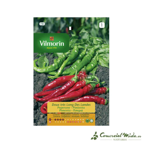 VILMORIN Semillas Pimiento Largo Dulce de las Landas